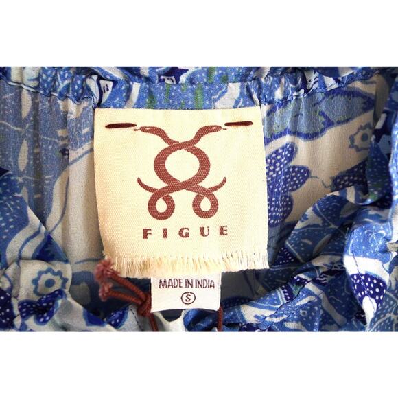 FIGUE Gianna Off-The-Shoulder Tassel Tie Blouse Top Bergdorf Goodman S NWT $325 - Picture 5 of 13